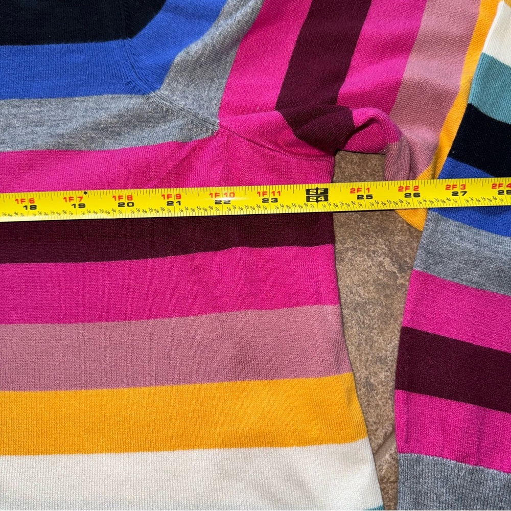 Like NEW - Lane Bryant Classic Multi-Stripe Pullover Sweater - Picture 8 of 15